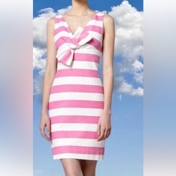 Beautiful Kate Spade Pink & White Striped
Dress - Size 10 - Picture 12 of 14